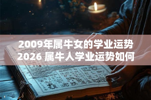 2009年属牛女的学业运势2026 属牛人学业运势如何 2009年属牛女的学业运势2026 属牛人学业运势如何