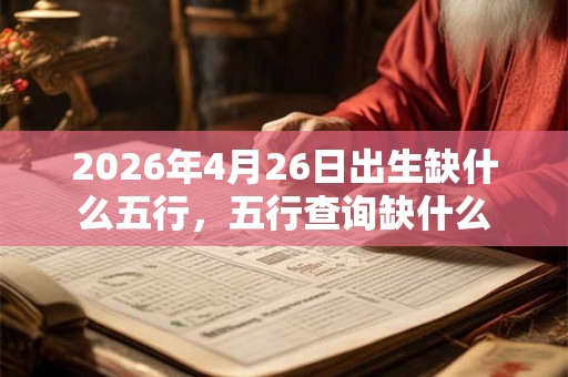 2026年4月26日出生缺什么五行,五行查询缺什么 2026年4月26日出生缺什么五行,五行查询缺什么