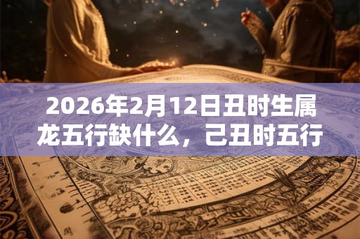 2026年2月12日丑时生属龙五行缺什么，己丑时五行缺什么