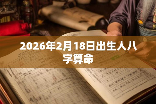 2026年2月18日出生人八字算命