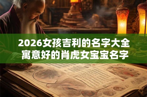 2026女孩吉利的名字大全 寓意好的肖虎女宝宝名字鉴赏