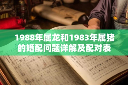 1988年属龙和1983年属猪的婚配问题详解及配对表 1988年属龙和1983年属猪的婚配问题详解及配对表