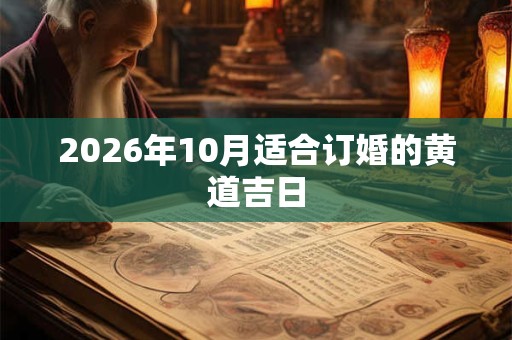 2026年10月适合订婚的黄道吉日 2026年10月适合订婚的黄道吉日