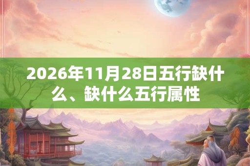 2026年11月28日五行缺什么、缺什么五行属性