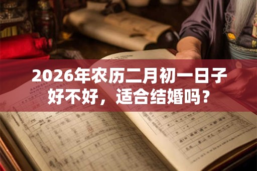2026年农历二月初一日子好不好,适合结婚吗? 2026年农历二月初一日子好不好,适合结婚吗?
