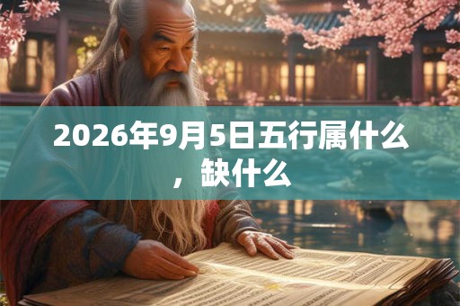 2026年9月5日五行属什么,缺什么 2026年9月5日五行属什么,缺什么