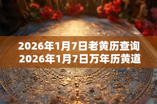 2026年1月7日老黄历查询 2026年1月7日万年历黄道吉日