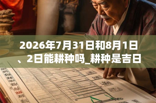 2026年7月31日和8月1日、2日能耕种吗_耕种是吉日吗 2026年7月31日和8月1日、2日能耕种吗_耕种是吉日吗