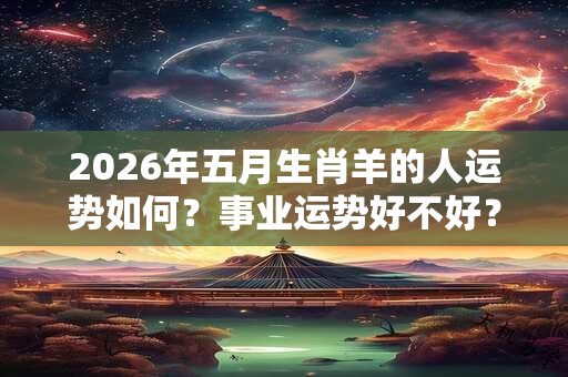 2026年五月生肖羊的人运势如何?事业运势好不好? 2026年五月生肖羊的人运势如何?事业运势好不好?