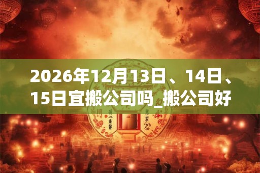 2026年12月13日、14日、15日宜搬公司吗_搬公司好不好 2026年12月13日、14日、15日宜搬公司吗_搬公司好不好