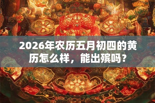 2026年农历五月初四的黄历怎么样，能出殡吗？