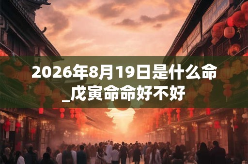 2026年8月19日是什么命_戊寅命命好不好 2026年8月19日是什么命_戊寅命命好不好