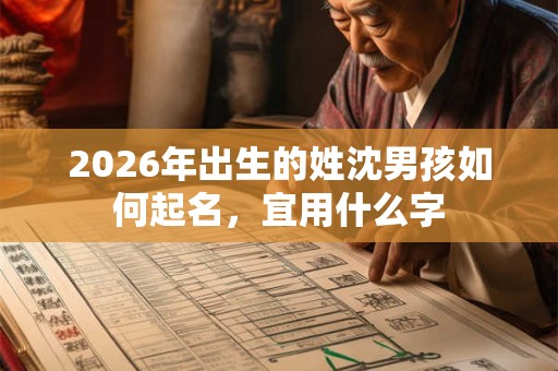 2026年出生的姓沈男孩如何起名,宜用什么字 2026年出生的姓沈男孩如何起名,宜用什么字