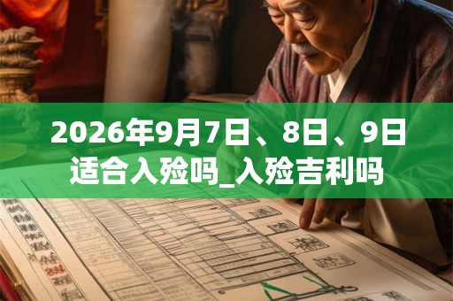 2026年9月7日、8日、9日适合入殓吗_入殓吉利吗 2026年9月7日、8日、9日适合入殓吗_入殓吉利吗
