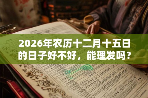2026年农历十二月十五日的日子好不好,能理发吗? 2026年农历十二月十五日的日子好不好,能理发吗?