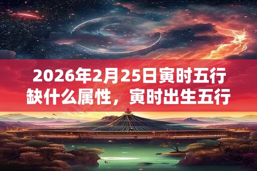 2026年2月25日寅时五行缺什么属性,寅时出生五行缺什么 2026年2月25日寅时五行缺什么属性,寅时出生五行缺什么