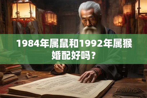 1984年属鼠和1992年属猴婚配好吗? 1984年属鼠和1992年属猴婚配好吗?