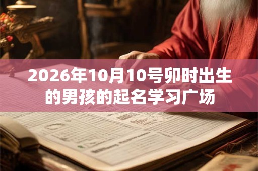 2026年10月10号卯时出生的男孩的起名学习广场 2026年10月10号卯时出生的男孩的起名学习广场