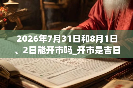 2026年7月31日和8月1日、2日能开市吗_开市是吉日吗 2026年7月31日和8月1日、2日能开市吗_开市是吉日吗