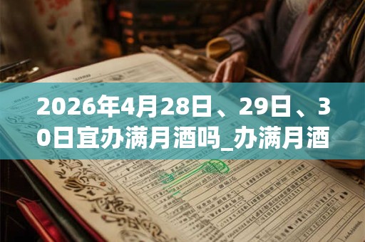2026年4月28日、29日、30日宜办满月酒吗_办满月酒好不好 2026年4月28日、29日、30日宜办满月酒吗_办满月酒好不好