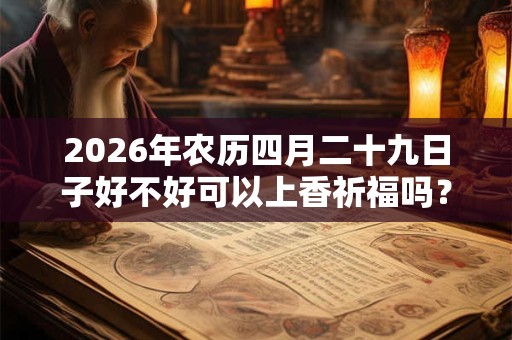 2026年农历四月二十九日子好不好可以上香祈福吗? 2026年农历四月二十九日子好不好可以上香祈福吗?
