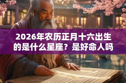 2026年农历正月十六出生的是什么星座？是好命人吗
