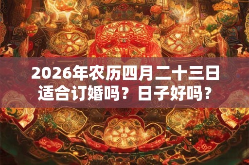 2026年农历四月二十三日适合订婚吗?日子好吗? 2026年农历四月二十三日适合订婚吗?日子好吗?