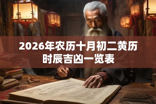 2026年农历十月初二黄历时辰吉凶一览表