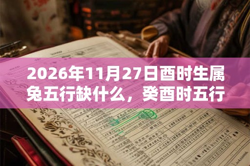 2026年11月27日酉时生属兔五行缺什么，癸酉时五行缺什么