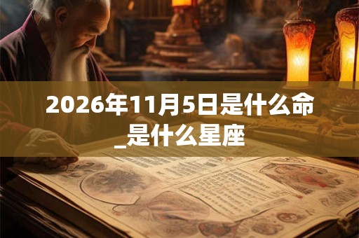 2026年11月5日是什么命_是什么星座