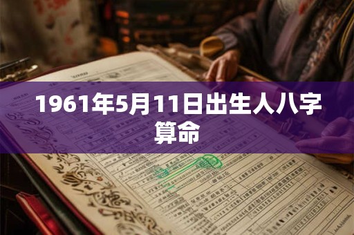 1961年5月11日出生人八字算命 1961年5月11日出生人八字算命