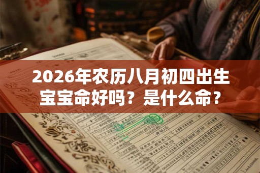 2026年农历八月初四出生宝宝命好吗？是什么命？