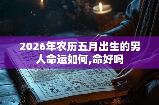 2026年农历五月出生的男人命运如何,命好吗 2026年农历五月出生的男人命运如何,命好吗