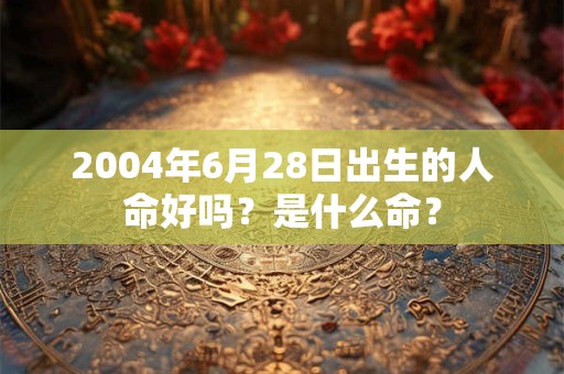 2004年6月28日出生的人命好吗?是什么命? 2004年6月28日出生的人命好吗?是什么命?