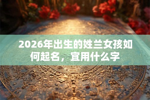 2026年出生的姓兰女孩如何起名，宜用什么字
