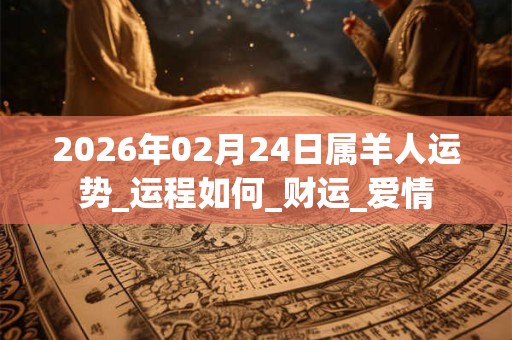 2026年02月24日属羊人运势_运程如何_财运_爱情