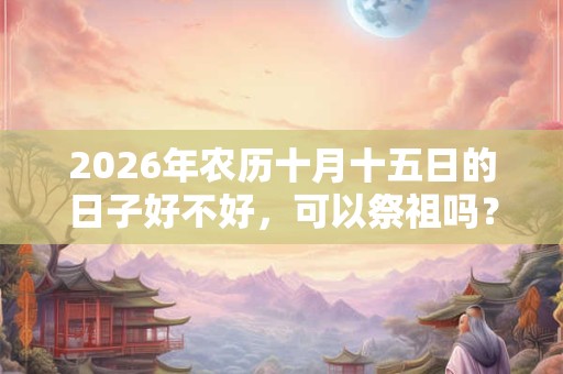 2026年农历十月十五日的日子好不好，可以祭祖吗？