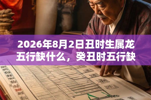 2026年8月2日丑时生属龙五行缺什么,癸丑时五行缺什么 2026年8月2日丑时生属龙五行缺什么,癸丑时五行缺什么