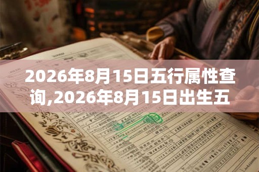 2026年8月15日五行属性查询,2026年8月15日出生五行属什么 2026年8月15日五行属性查询,2026年8月15日出生五行属什么