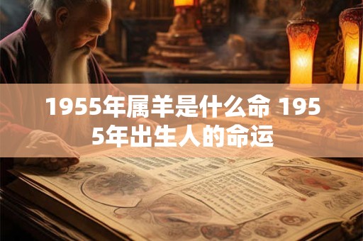1955年属羊是什么命 1955年出生人的命运