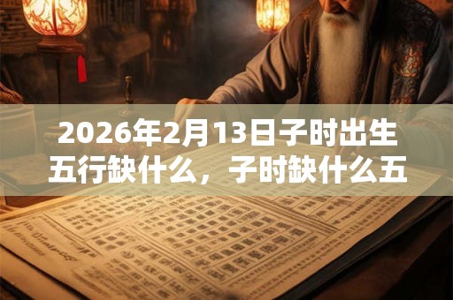 2026年2月13日子时出生五行缺什么，子时缺什么五行
