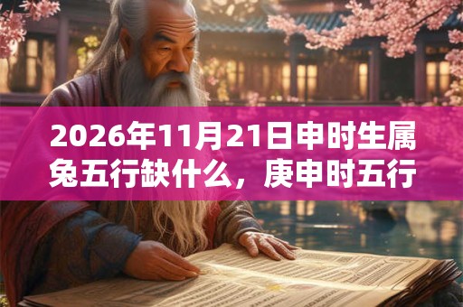 2026年11月21日申时生属兔五行缺什么,庚申时五行缺什么 2026年11月21日申时生属兔五行缺什么,庚申时五行缺什么