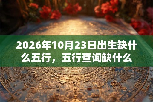 2026年10月23日出生缺什么五行,五行查询缺什么 2026年10月23日出生缺什么五行,五行查询缺什么