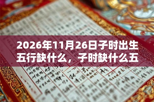 2026年11月26日子时出生五行缺什么，子时缺什么五行