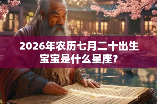2026年农历七月二十出生宝宝是什么星座？