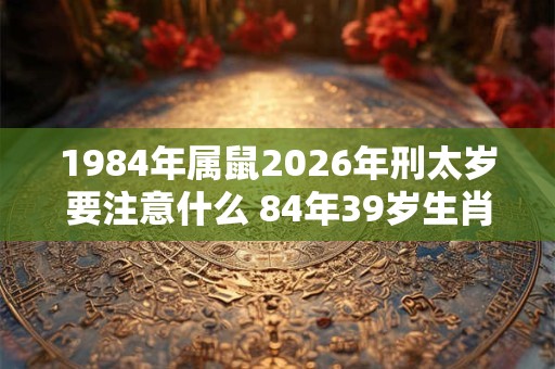1984年属鼠2026年刑太岁要注意什么 84年39岁生肖鼠逢兔年运势如何 1984年属鼠2026年刑太岁要注意什么 84年39岁生肖鼠逢兔年运势如何