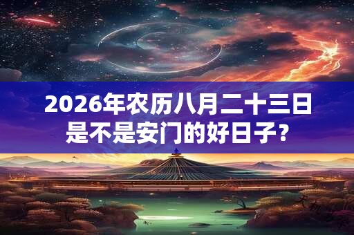 2026年农历八月二十三日是不是安门的好日子? 2026年农历八月二十三日是不是安门的好日子?