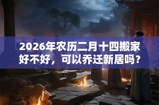 2026年农历二月十四搬家好不好,可以乔迁新居吗? 2026年农历二月十四搬家好不好,可以乔迁新居吗?