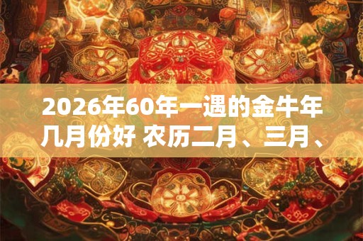 2026年60年一遇的金牛年几月份好 农历二月、三月、六月