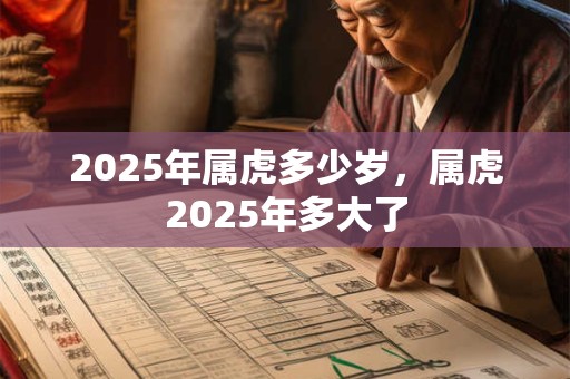2025年属虎多少岁，属虎2025年多大了